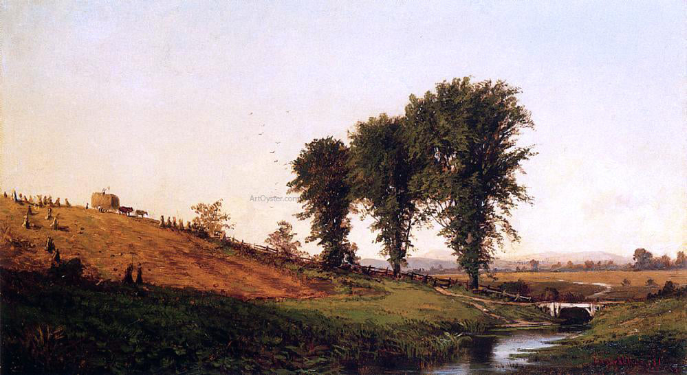Alfred Thompson Bricher Haying - Hand Painted Oil Painting