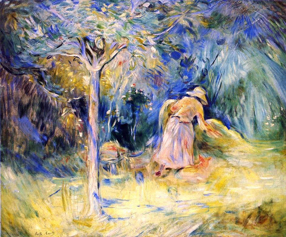 Berthe Morisot Haying at Mezy - Hand Painted Oil Painting