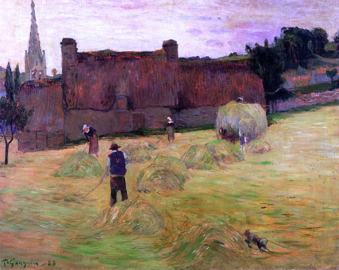 Paul Gauguin Haymaking - Hand Painted Oil Painting