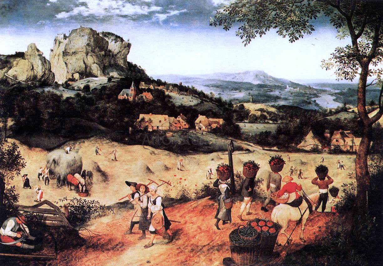 The Elder Pieter Bruegel Haymaking (July) - Hand Painted Oil Painting