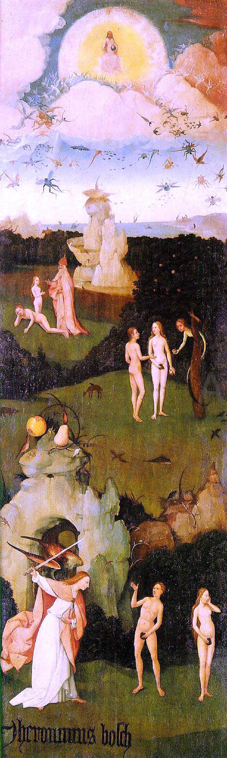 Hieronymus Bosch Haywain, left wing of the triptych - Hand Painted Oil Painting