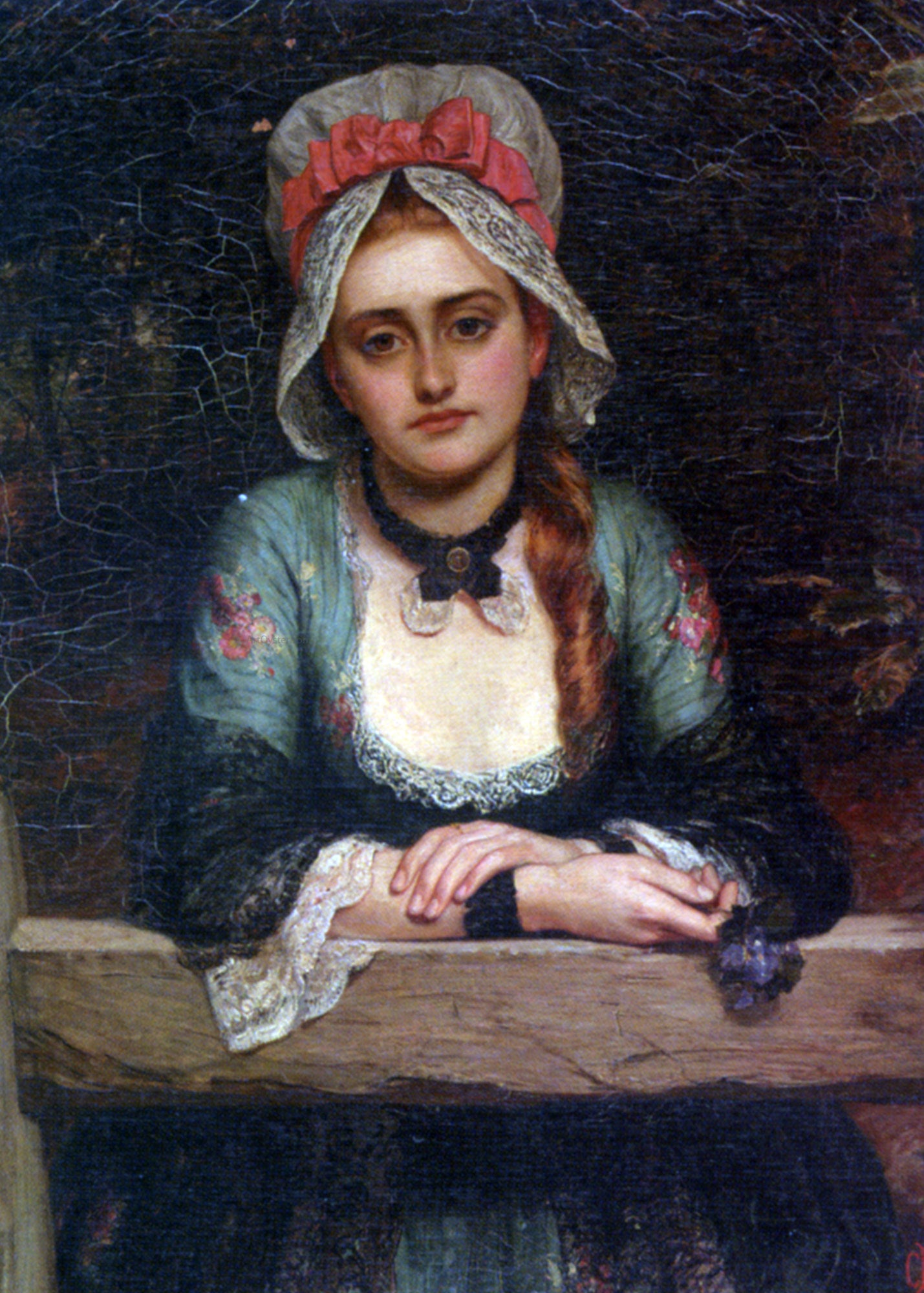 Charles Sillem Lidderdale He Loves Me He Loves Me Not - Hand Painted Oil Painting
