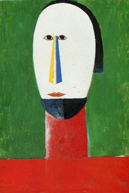 Kazimir Malevich Head - Hand Painted Oil Painting