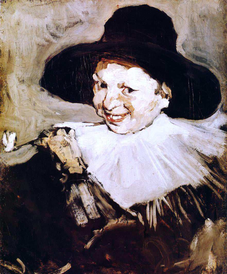 J Frank Currier Head of a Boy - Hand Painted Oil Painting