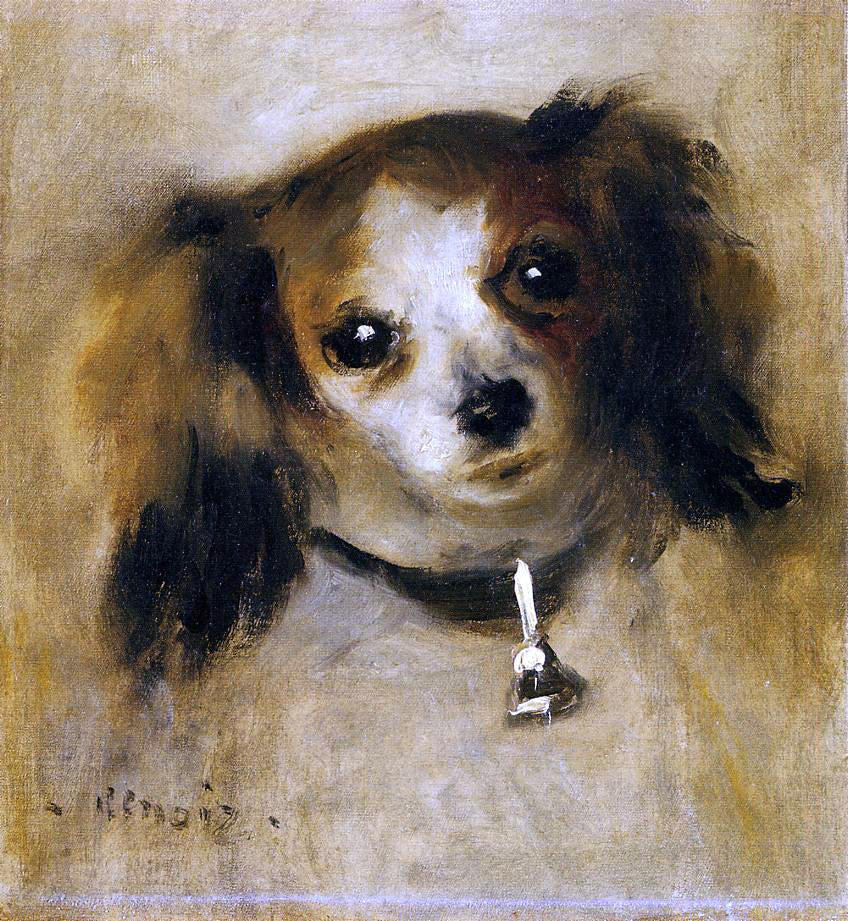 Pierre Auguste Renoir Head of a Dog - Hand Painted Oil Painting