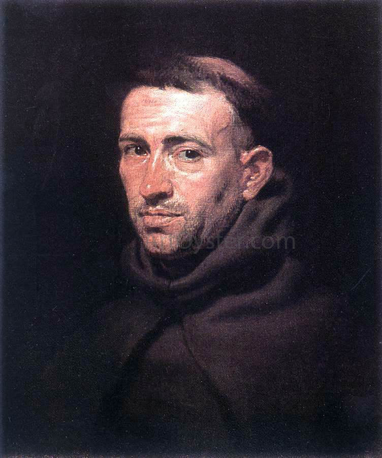  Peter Paul Rubens Head of a Franciscan Friar - Hand Painted Oil Painting
