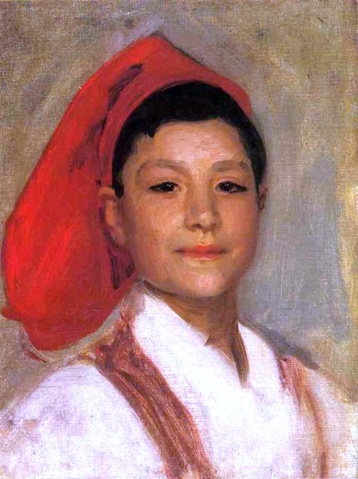 John Singer Sargent Head of a Neapolitan Boy - Hand Painted Oil Painting