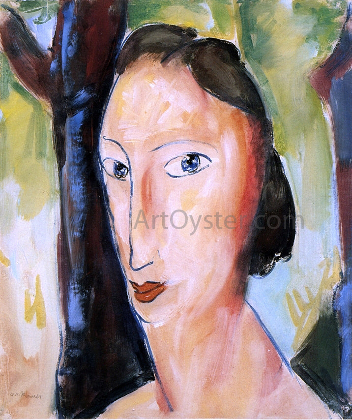 Alfred Henry Maurer Head of a Woman - Hand Painted Oil Painting