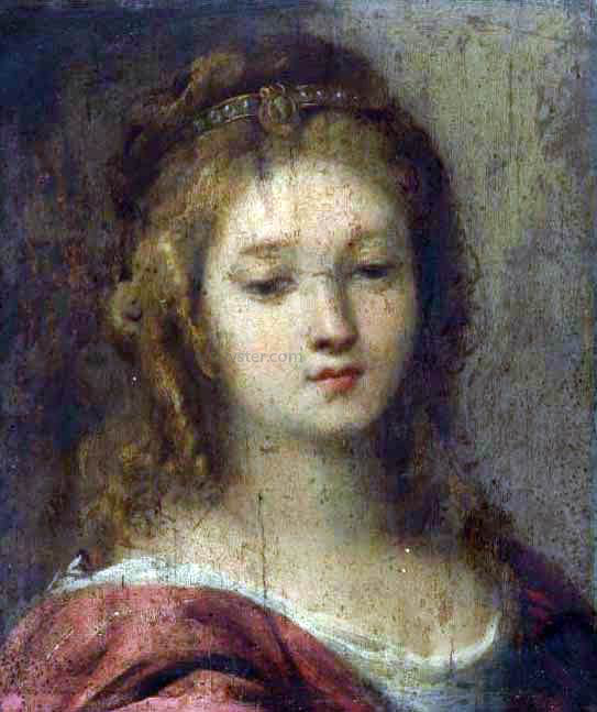Carlo Francesco Nuvolone Head of a Woman - Hand Painted Oil Painting