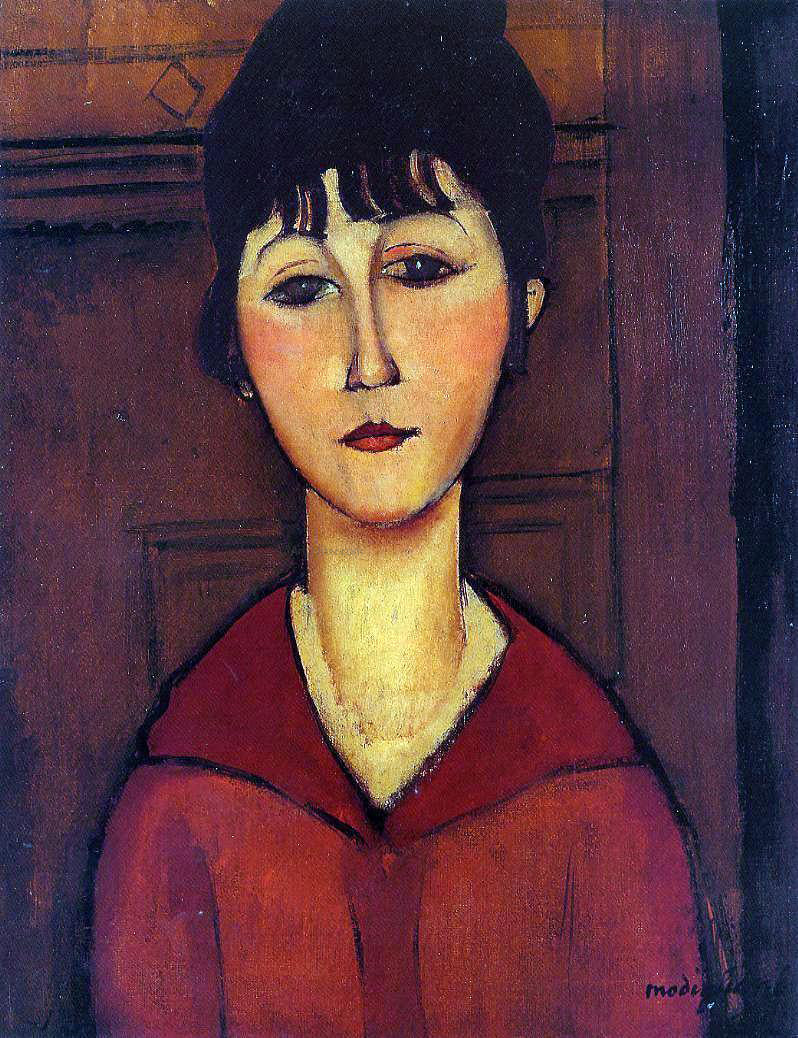  Amedeo Modigliani Head of a Young Girl - Hand Painted Oil Painting