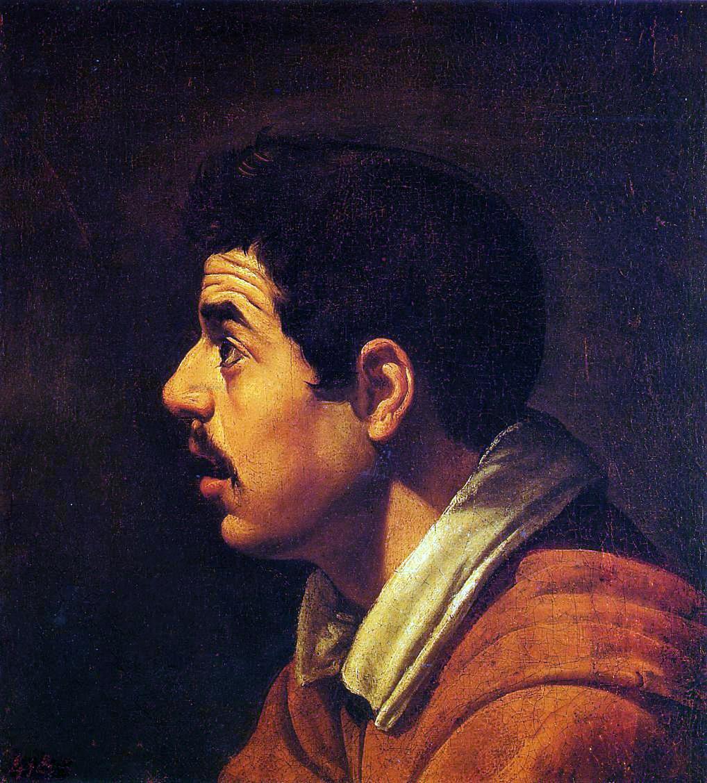 Diego Velazquez Head of a Young Man in Profile - Hand Painted Oil Painting