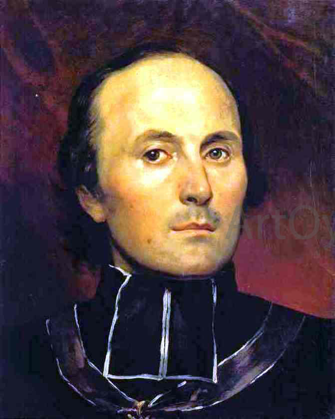 Karl Pavlovich Brulloff Head of an Abbot - Hand Painted Oil Painting