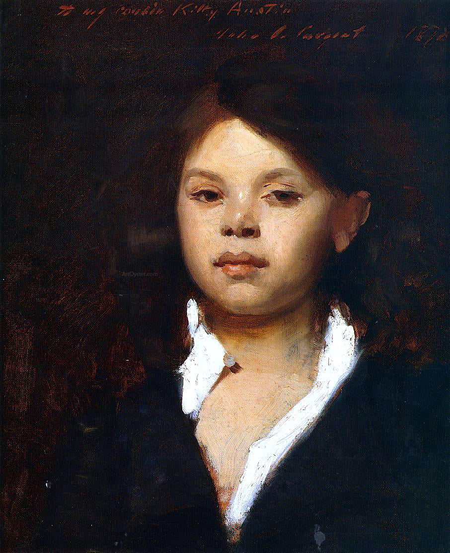 John Singer Sargent Head of an Italian Girl - Hand Painted Oil Painting