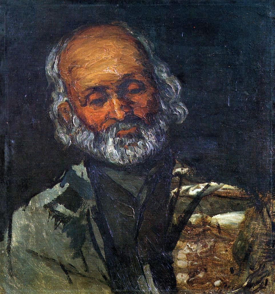 Paul Cezanne Head of an Old Man - Hand Painted Oil Painting