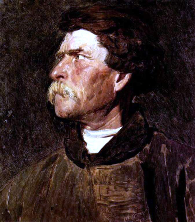 Ilia Efimovich Repin Head of Peasant (study) - Hand Painted Oil Painting