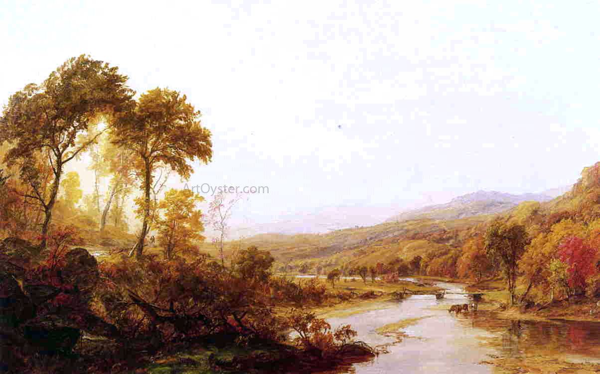  Jasper Francis Cropsey Headwaters of the Hudson - Hand Painted Oil Painting