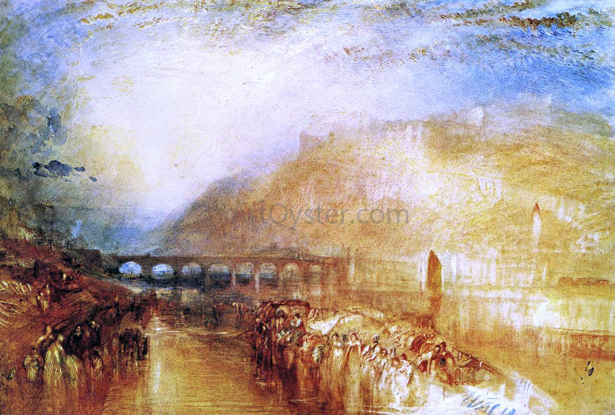 Joseph William Turner Heidelberg - Hand Painted Oil Painting