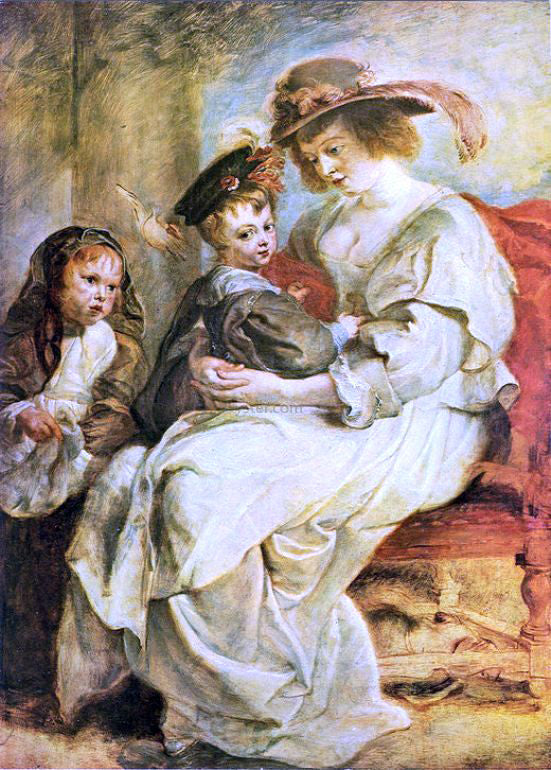 Peter Paul Rubens Helene Fourment with her Children - Hand Painted Oil Painting