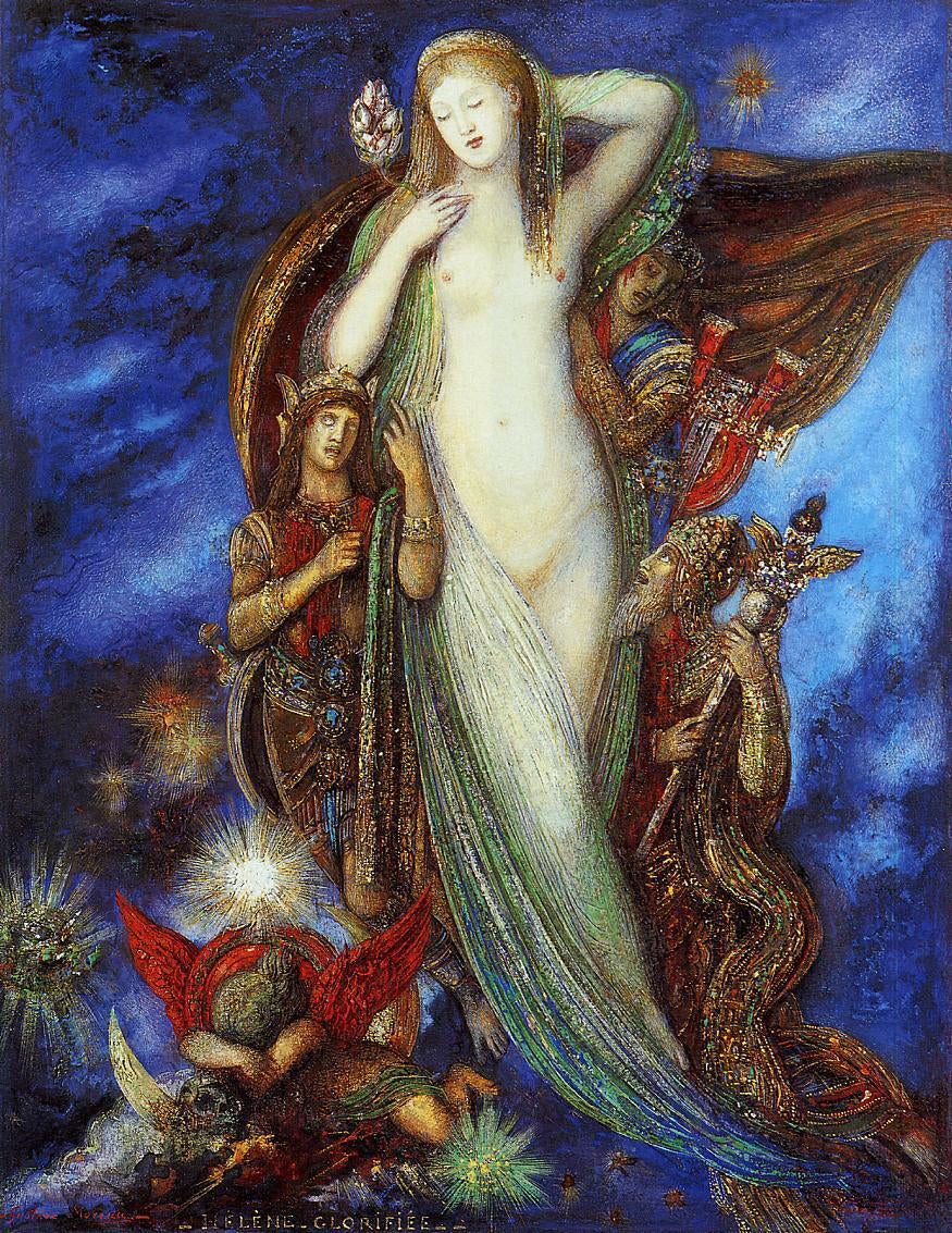 Gustave Moreau Helene glorifee - Hand Painted Oil Painting