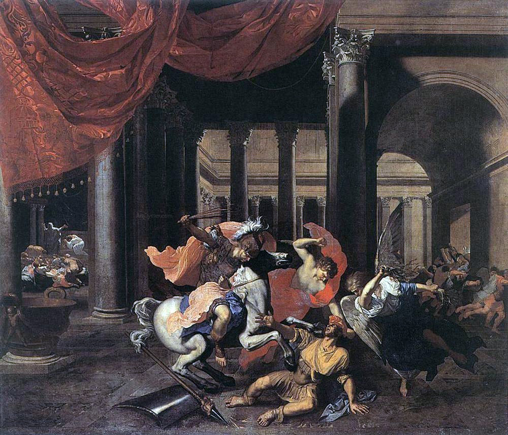 Bertholet Flemal Heliodorus Driven from the Temple - Hand Painted Oil Painting