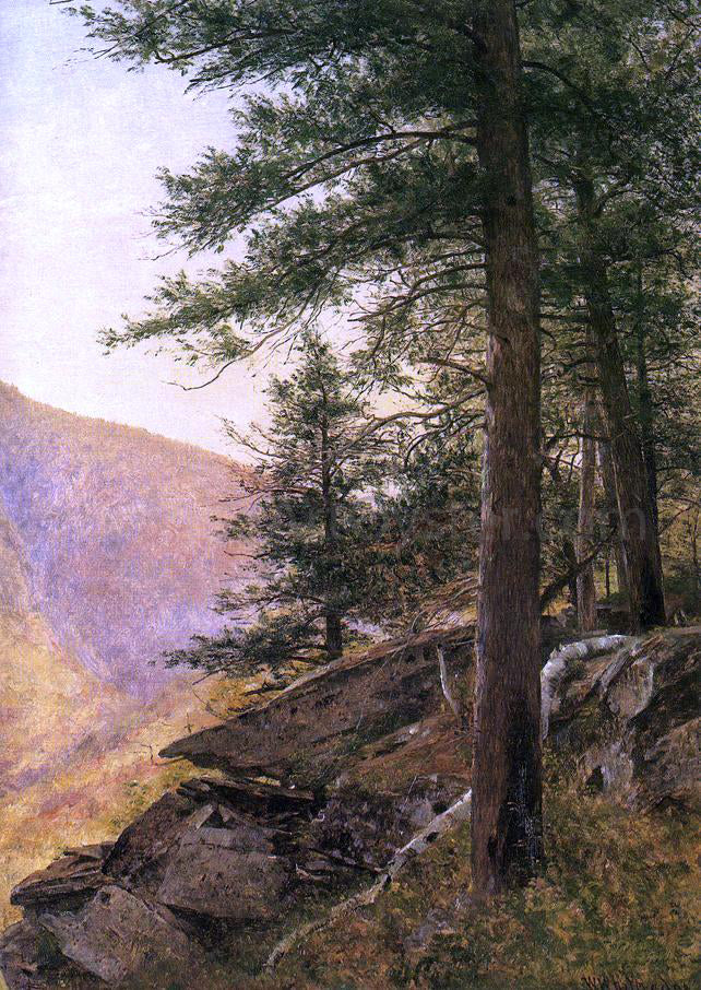 Thomas Worthington Whittredge Hemlocks in the Catskills - Hand Painted Oil Painting