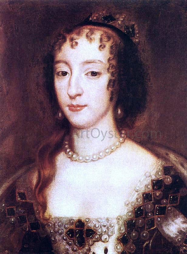 Sir Peter Lely Henrietta Maria of France, Queen of England - Hand Painted Oil Painting