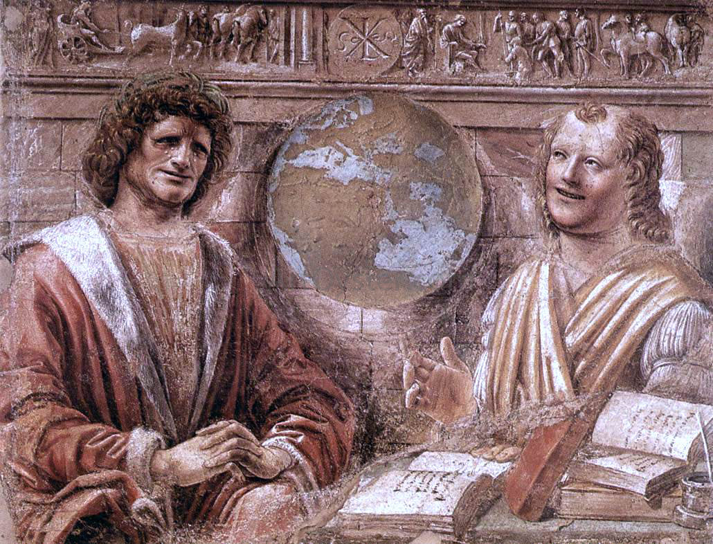 Donato Bramante Heraclitus and Democritus - Hand Painted Oil Painting
