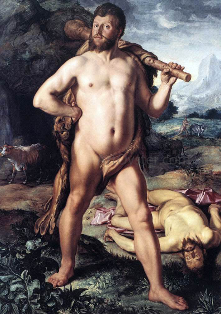 Hendrick Goltzius Hercules and Cacus - Hand Painted Oil Painting