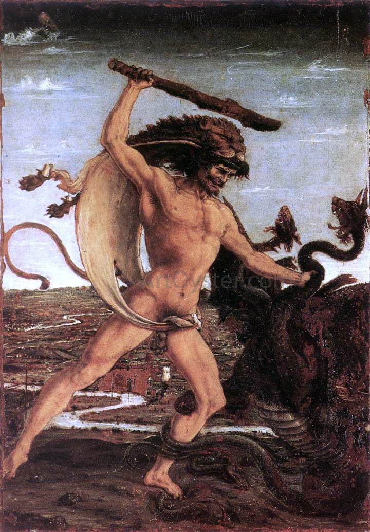Antonio Del Pollaiuolo Hercules and the Hydra - Hand Painted Oil Painting