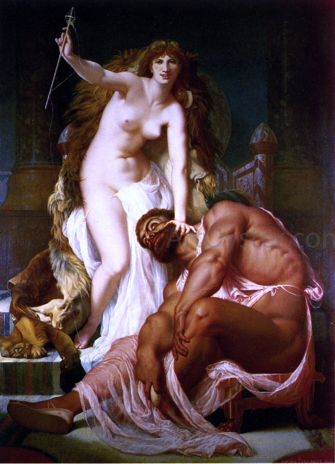Gustave Rodolphe Boulanger Hercules at the Feet of Omphale - Hand Painted Oil Painting