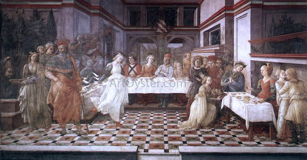  Fra Filippo Lippi Herod's Banquet - Hand Painted Oil Painting