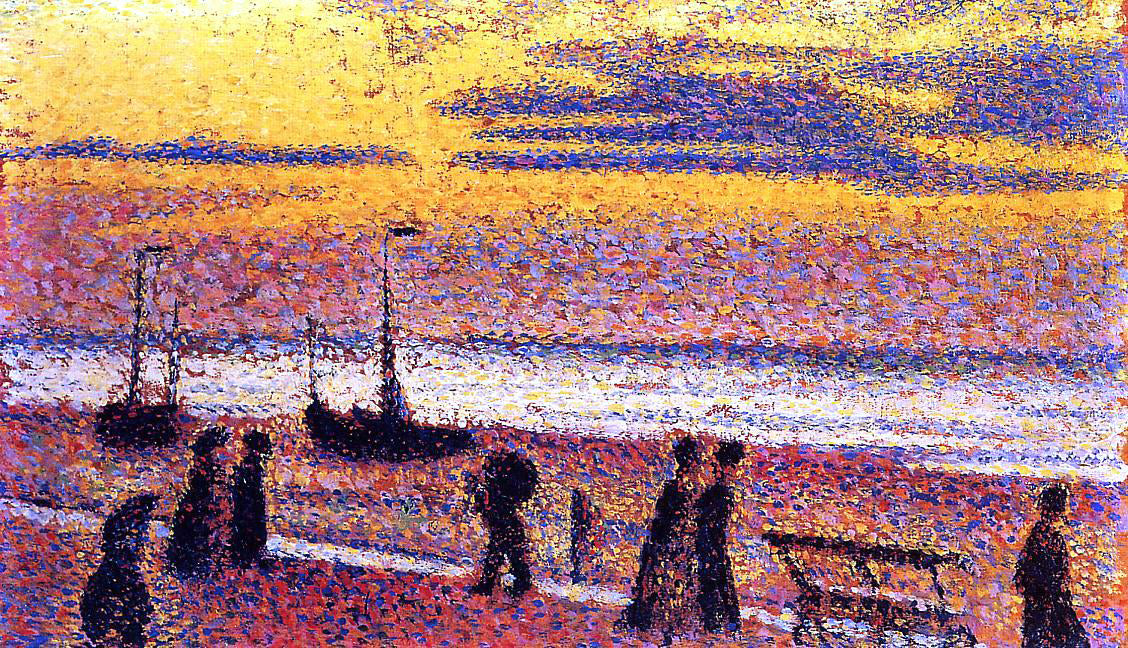 Georges Lemmen Heyst No. 3: High Tide - Hand Painted Oil Painting