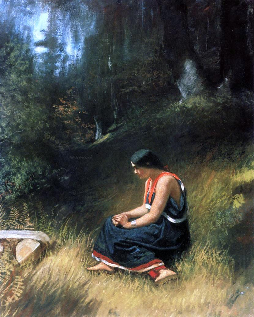 Eastman Johnson Hiawatha - Hand Painted Oil Painting