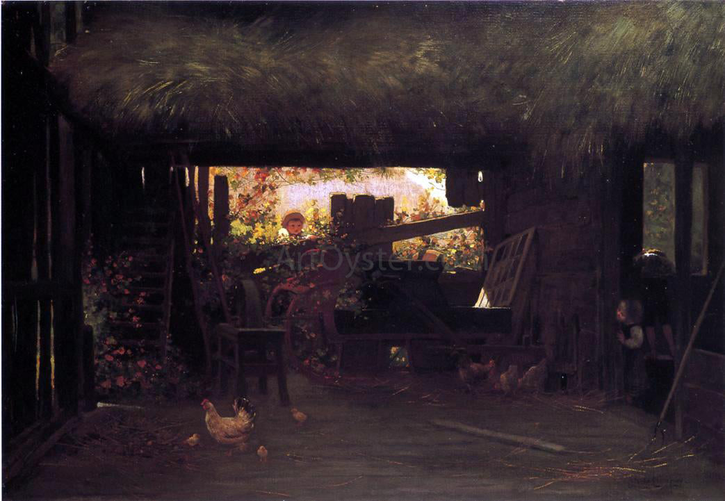  James Wells Champney Hide and Seek - Hand Painted Oil Painting