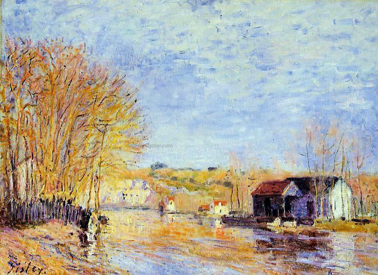 Alfred Sisley High Waters at Moret-sur-Loing - Hand Painted Oil Painting