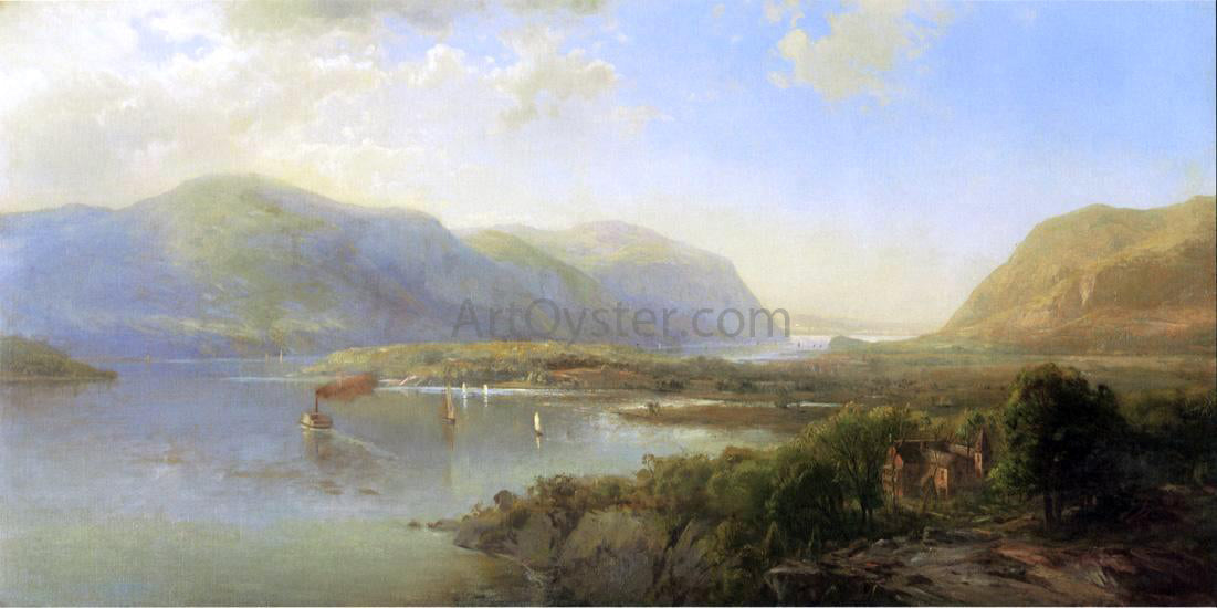 Hermann Fuechsel Highlands of the Hudson Near Westpoint - Hand Painted Oil Painting