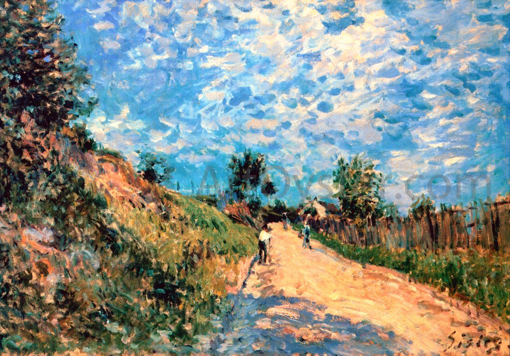Alfred Sisley Hill Path - Hand Painted Oil Painting