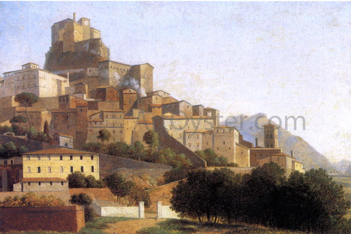 Alexandre-Hyacinthe Dunouy Hill Town in Italy - Hand Painted Oil Painting