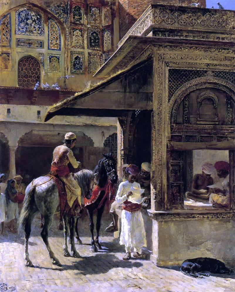 Edwin Lord Weeks Hindu Merchants - Hand Painted Oil Painting