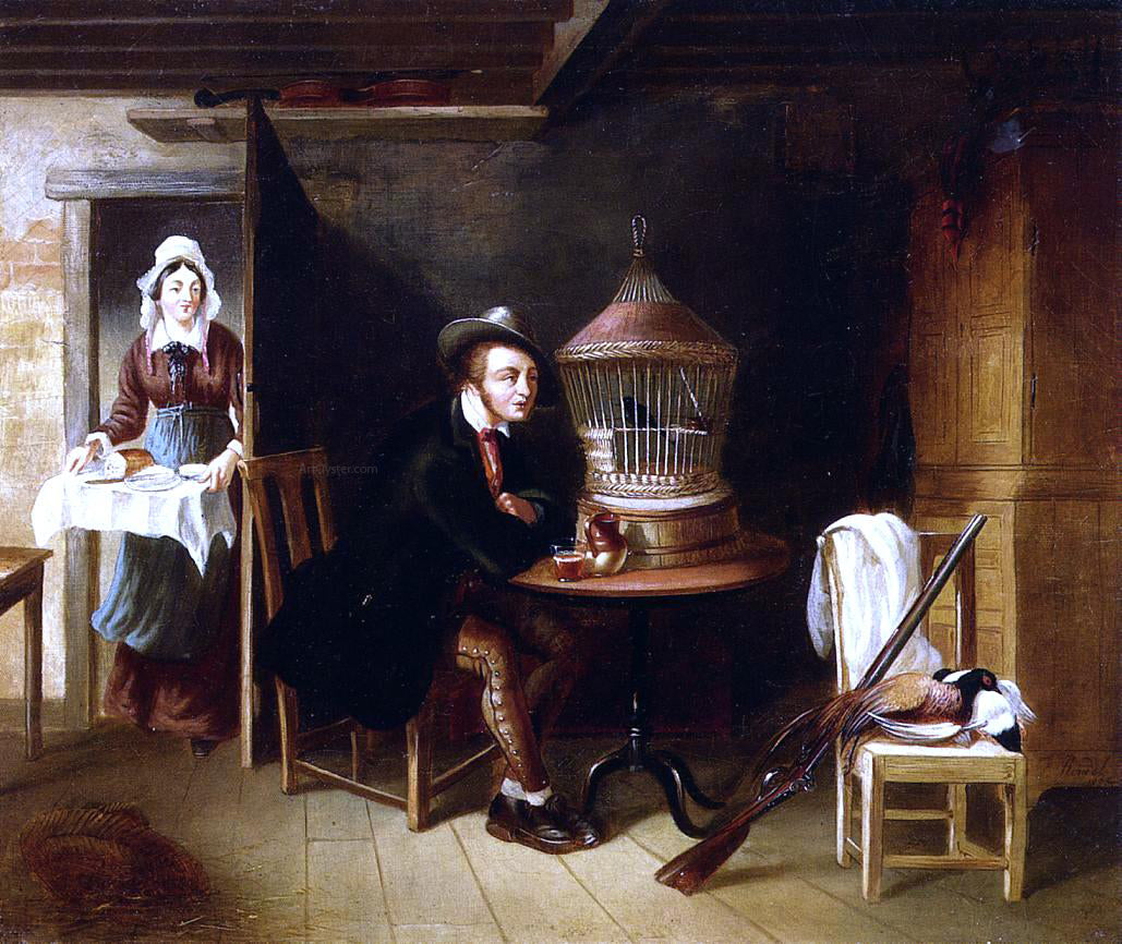 Frederick Rondel His Favorite Pet - Hand Painted Oil Painting