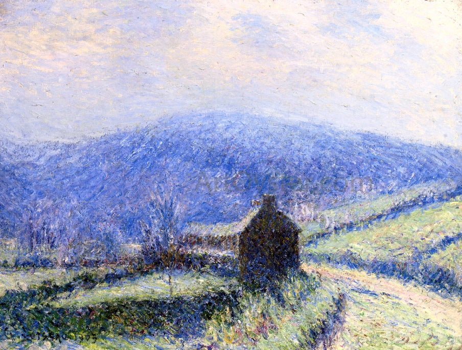 Gustave Loiseau Hoarfrost at Huelgoat, Finistere - Hand Painted Oil Painting