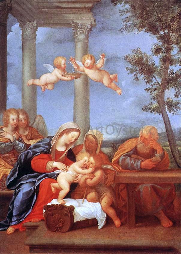 Francesco Albani Holy Family - Hand Painted Oil Painting