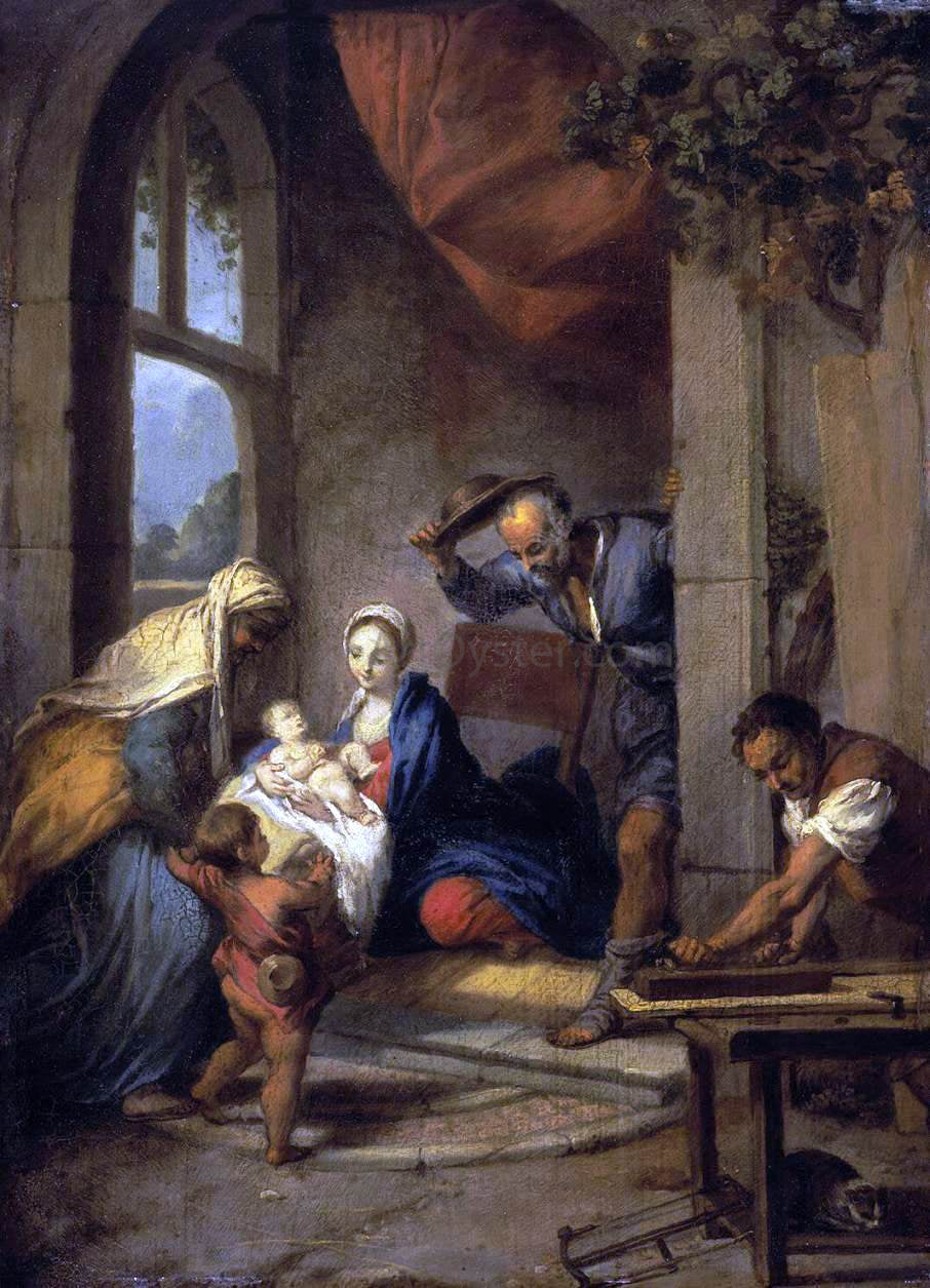 Nicolas Vleughels Holy Family - Hand Painted Oil Painting