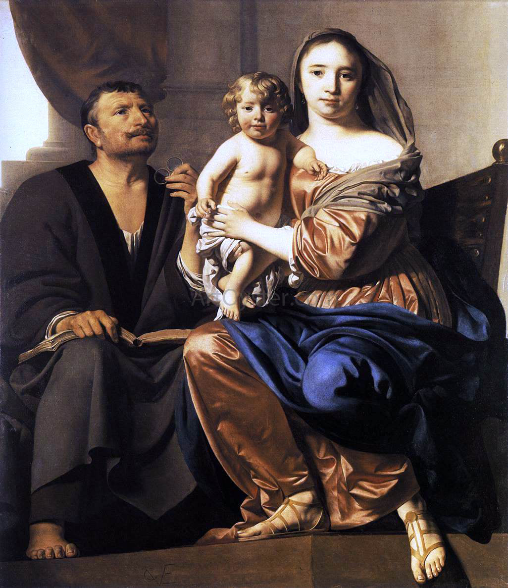 Caesar Van Everdingen Holy Family - Hand Painted Oil Painting