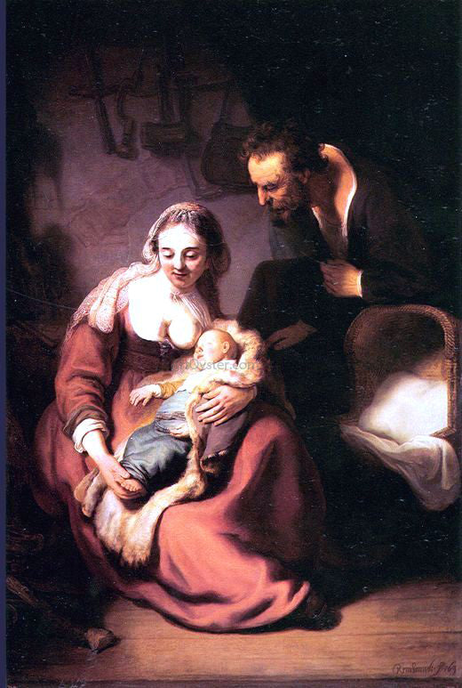 Rembrandt Van Rijn Holy Family - Hand Painted Oil Painting