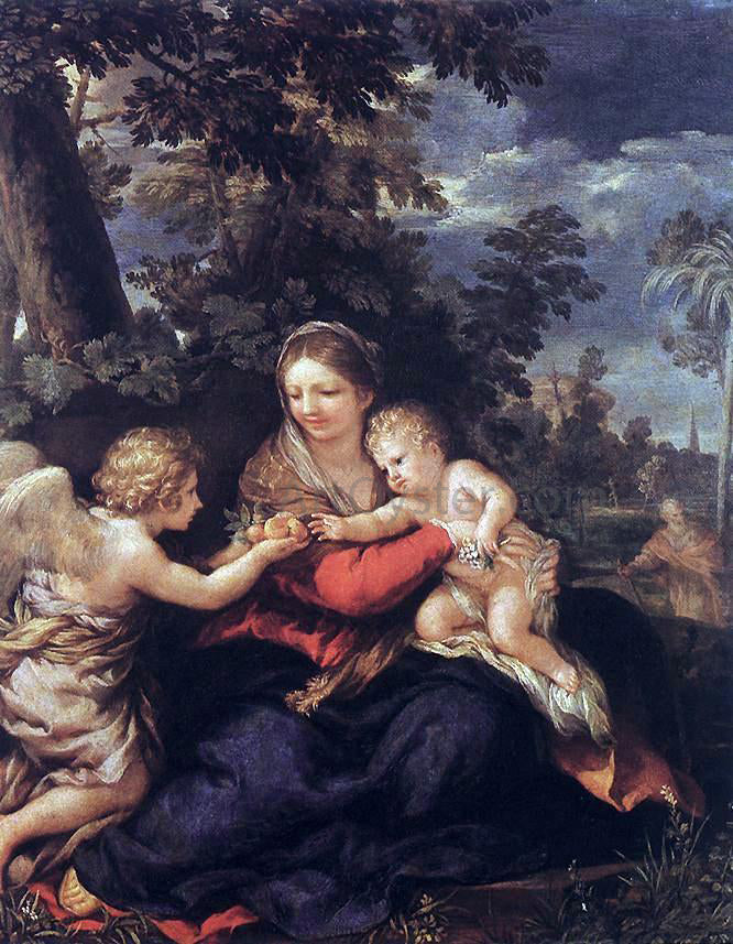 Pietro Da Cortona Holy Family Resting on the Flight to Egypt - Hand Painted Oil Painting
