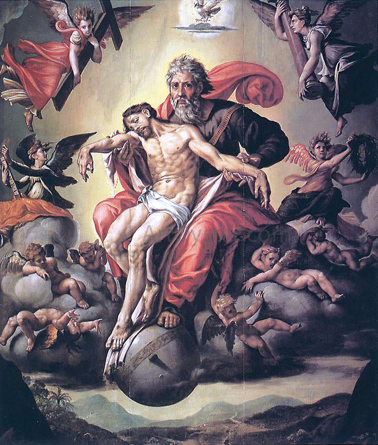 Pieter Coecke Van Aelst Holy Trinity - Hand Painted Oil Painting