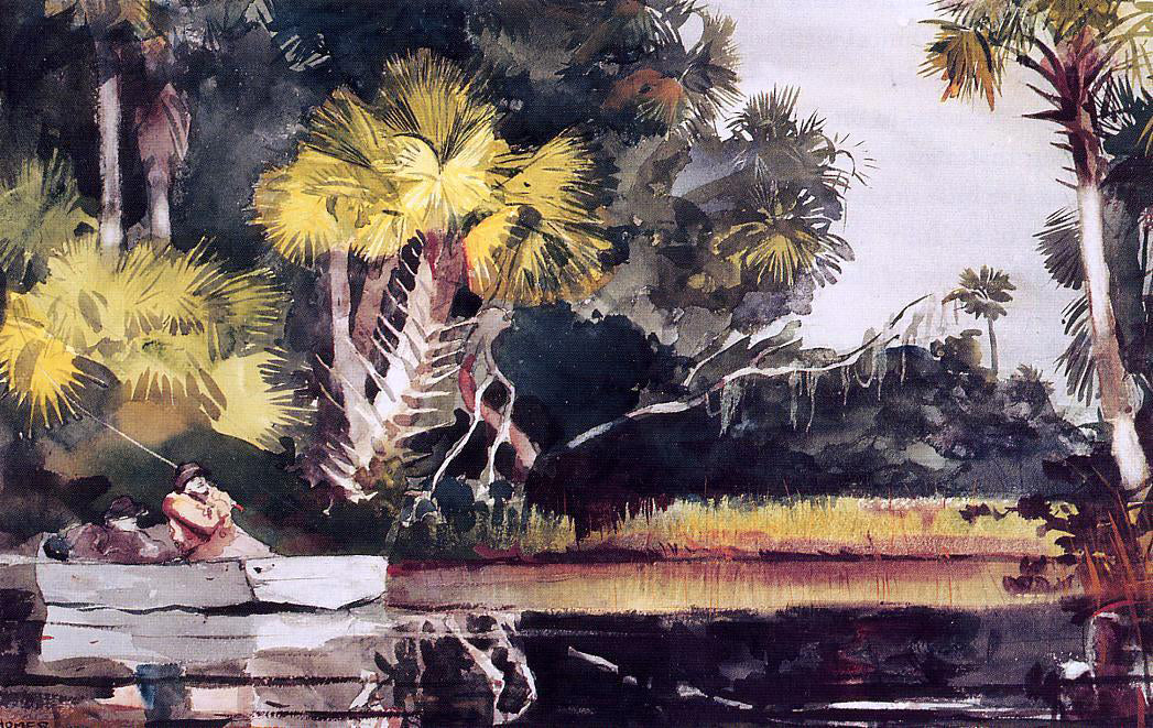  Winslow Homer Homasassa Jungle - Hand Painted Oil Painting