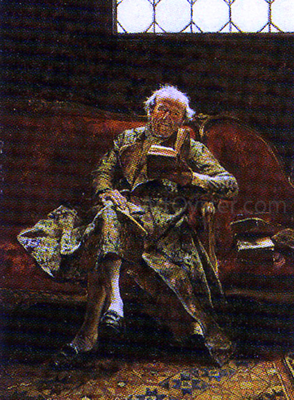 Jose Jimenez Y Aranda Hombre Sentado - Hand Painted Oil Painting