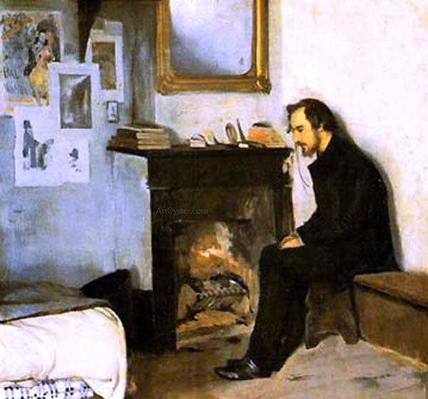Ramon I Carbo Hombre Solo - Hand Painted Oil Painting